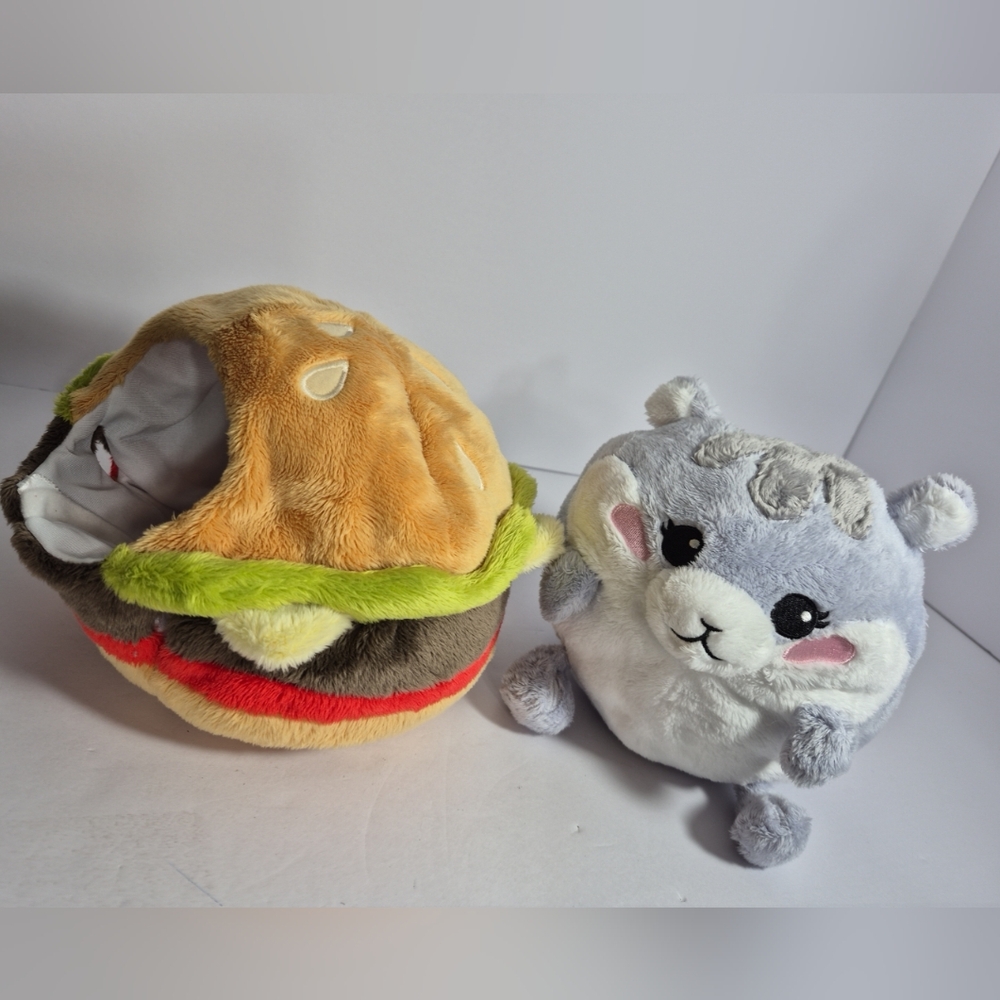Squishable Undercover Cheeseburger Disguise &  Hamster  Plush Stuffed Animal